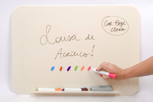 Lousa de Acrílico - Bege Claro