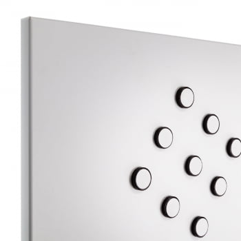 Quadro Mural Magnético - Branco Fosco + Kit ímas
